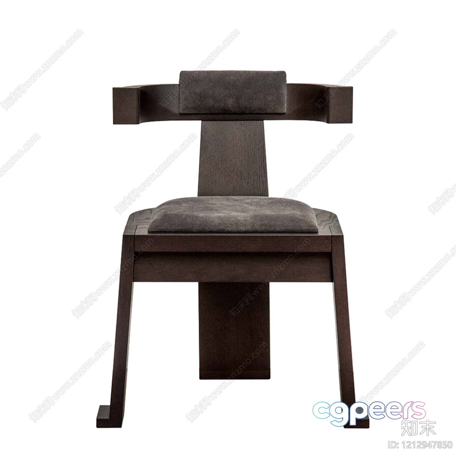 A Dark Brown Chair 3D Model - 4993 - VRAY Render
