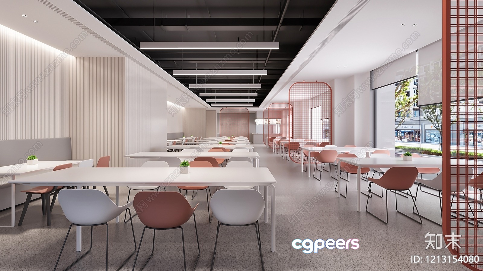 Modern Office Space 3D Model - 20147 - VRAY Render