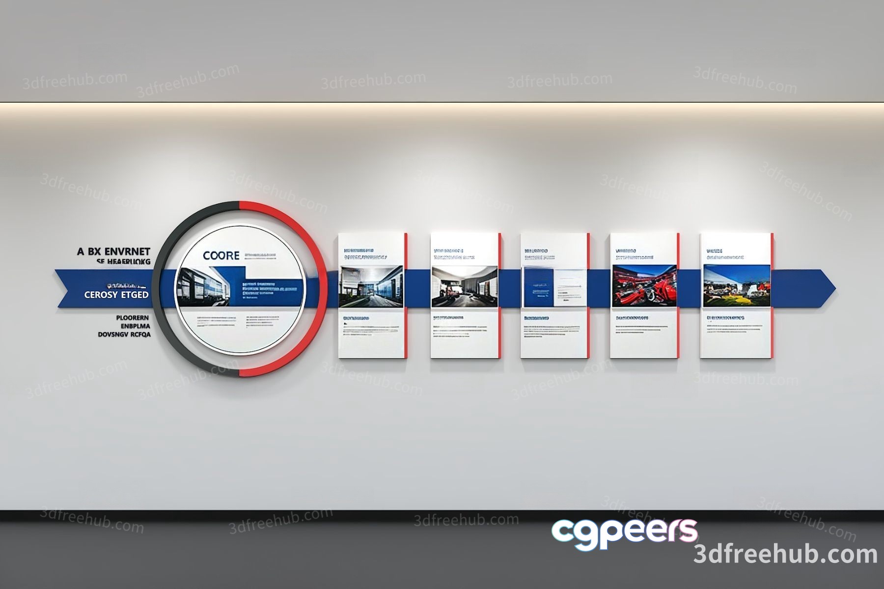 Modern Office Space 3D Model - 21094 - VRAY Render
