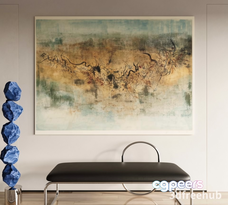 Abstract Art Piece 3D Model - 21443 - VRAY Render Abstract Art Piece 3D Model - 21443 - VRAY Render