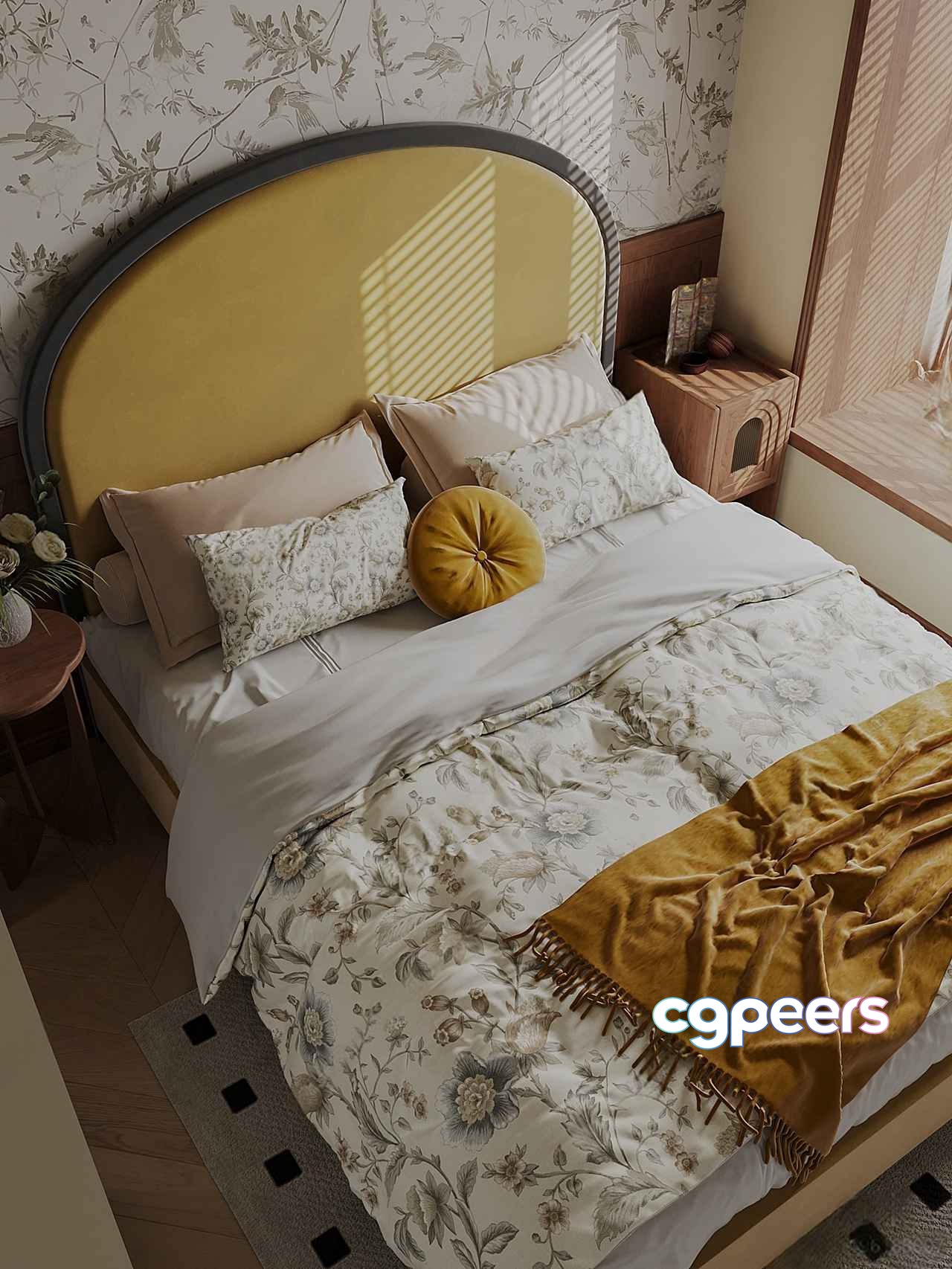 Cozy Bedroom 3D Model - 11658 - CORONA Render