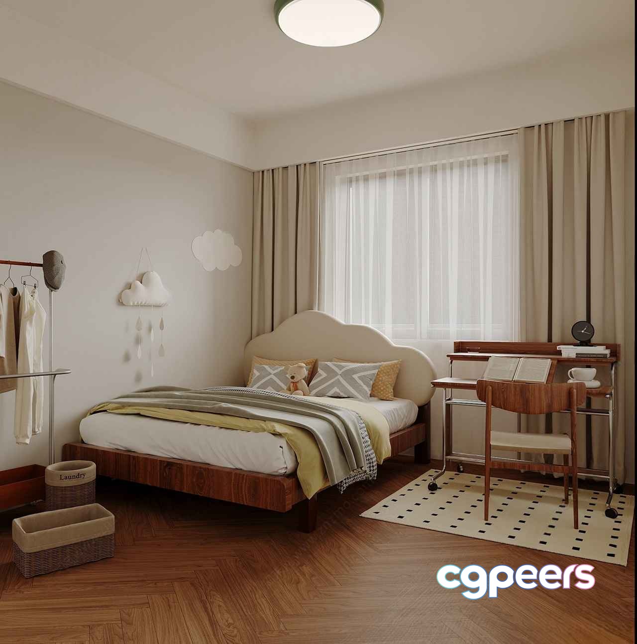 Modern Bedroom Design 3D Model - 4385 - VRAY Render