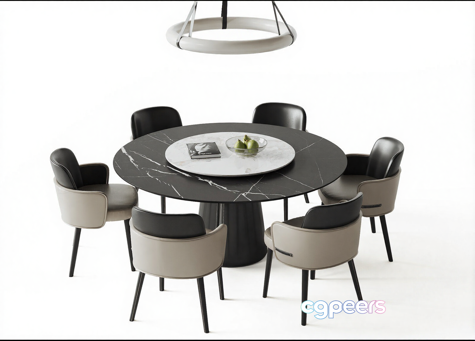 Modern Dining Table 3D Model - 8464 - CORONA Render