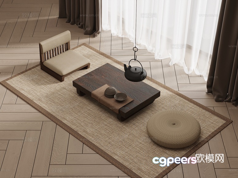 Minimalist Living Room 3D Model - 6412 - VRAY Render Minimalist Living Room 3D Model - 6412 - VRAY Render