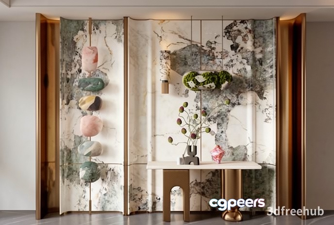 A Room Divider 3D Model - 20457 - VRAY Render A Room Divider 3D Model - 20457 - VRAY Render