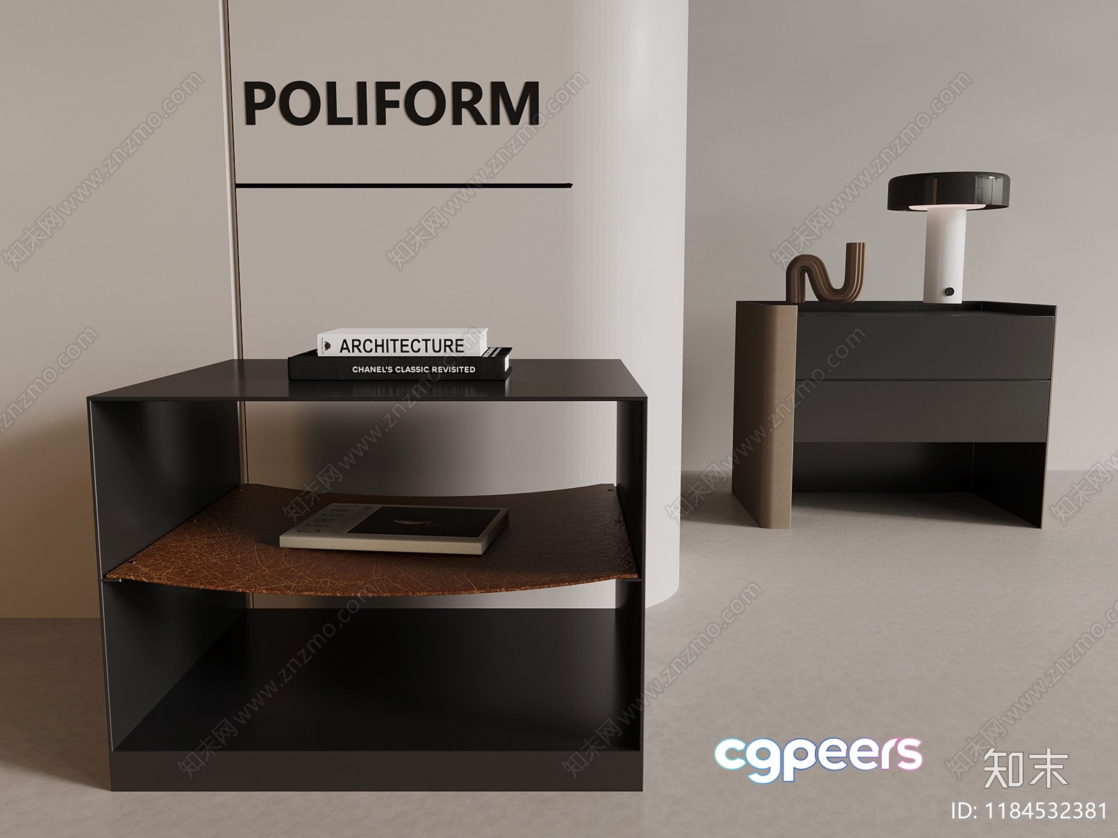 Modern Furniture Setup 3D Model - 12986 - VRAY Render