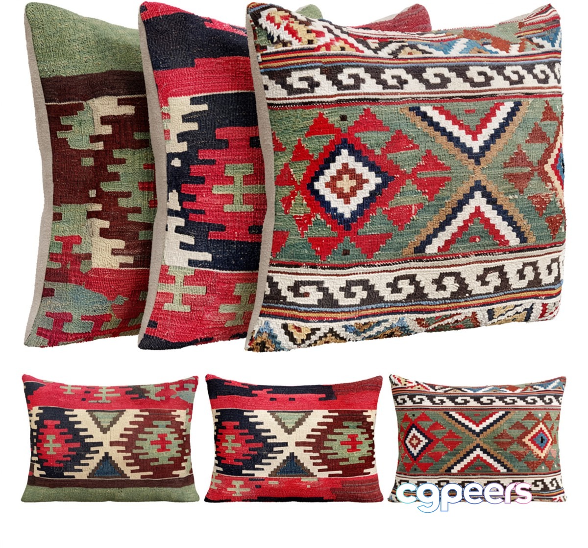 Traditional Throw Pillows 3D Model - 12573 - VRAY Render Traditional Throw Pillows 3D Model - 12573 - VRAY Render