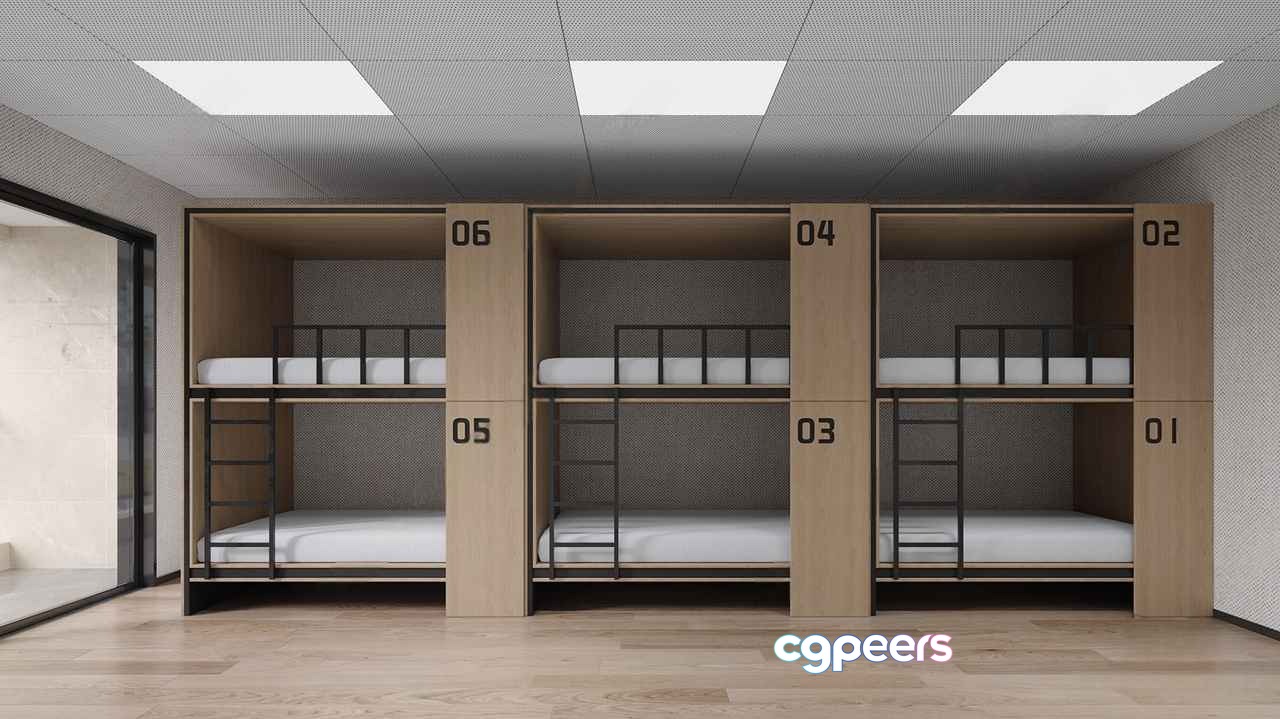 Bunk Beds 3D Model - 9047 - VRAY Render