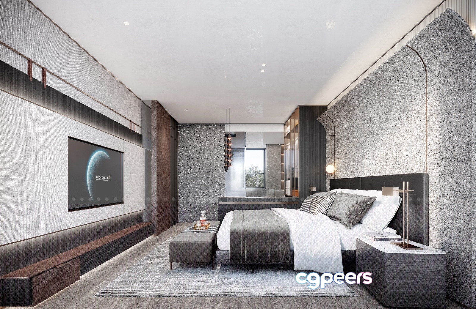 Modern Bedroom 3D Model - 18170 - VRAY Render