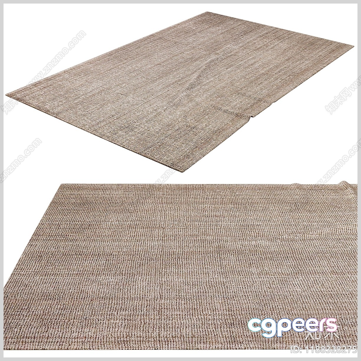 A Woven Rug 3D Model - 12490 - VRAY Render