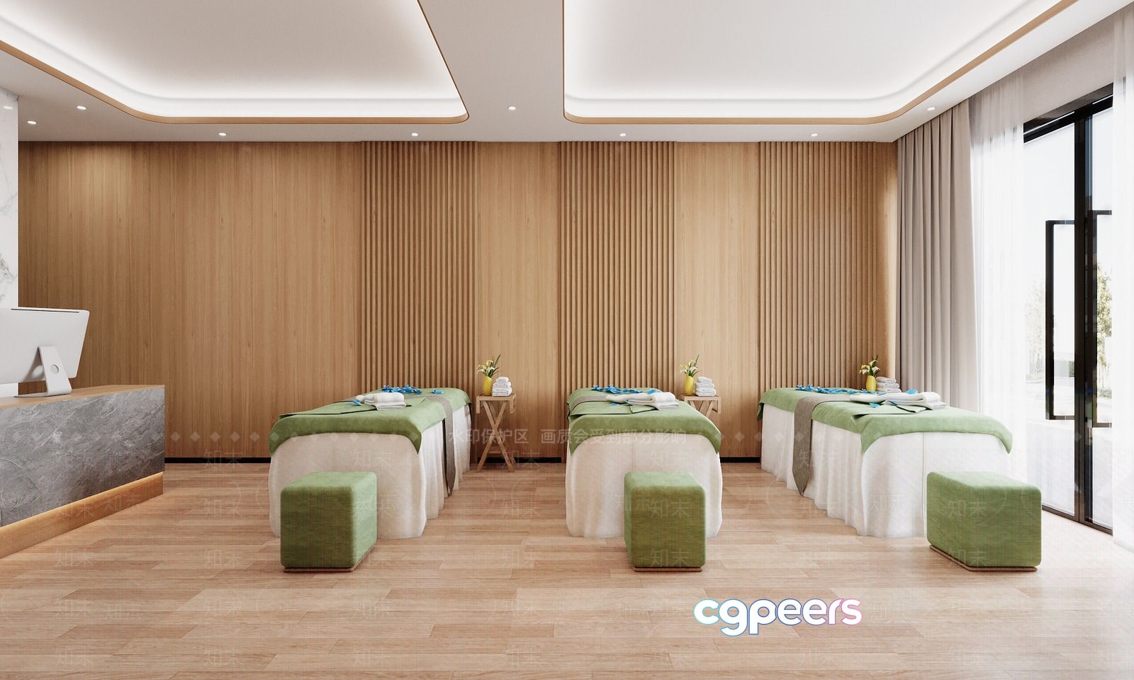 A Spa Or Massage Room 3D Model - 2894 - VRAY Render