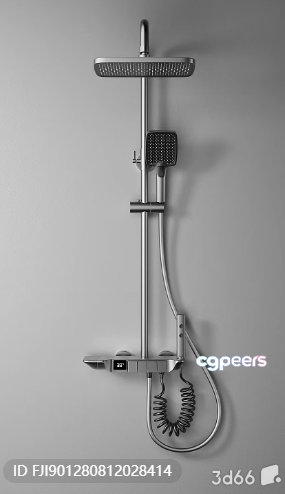Silver Shower Head 3D Model - 16300 - VRAY Render Silver Shower Head 3D Model - 16300 - VRAY Render