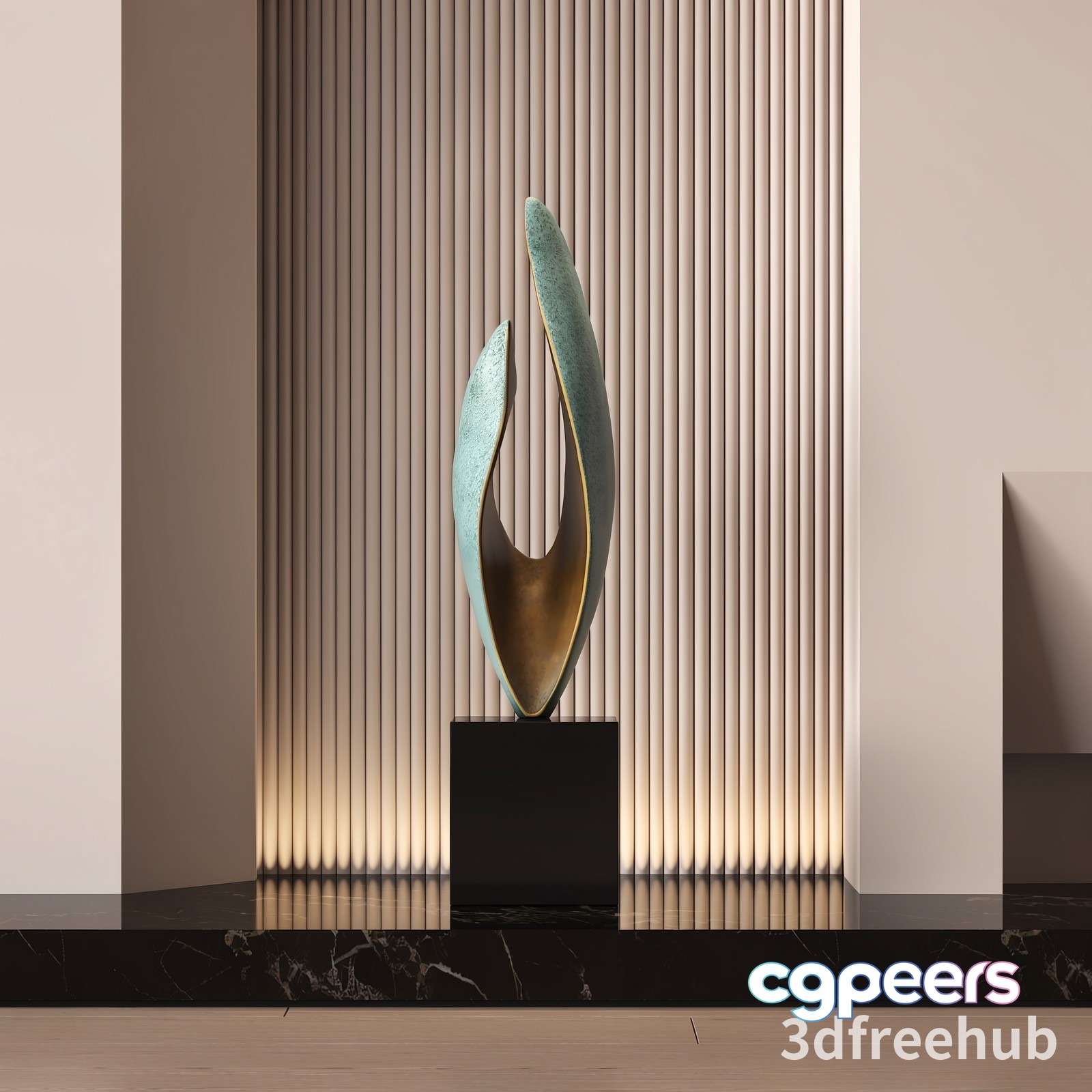 Modern Sculpture 3D Model - 23485 - VRAY Render