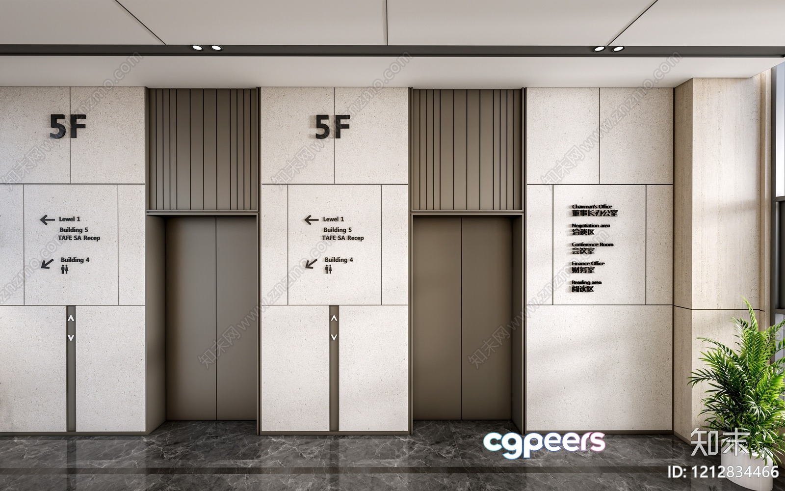 Modern Office Building 3D Model - 6570 - VRAY Render Modern Office Building 3D Model - 6570 - VRAY Render