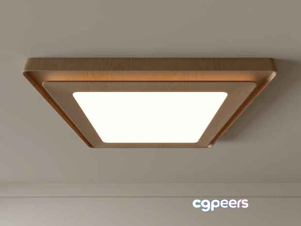 Gold Light Fixture 3D Model - 13589 - VRAY Render