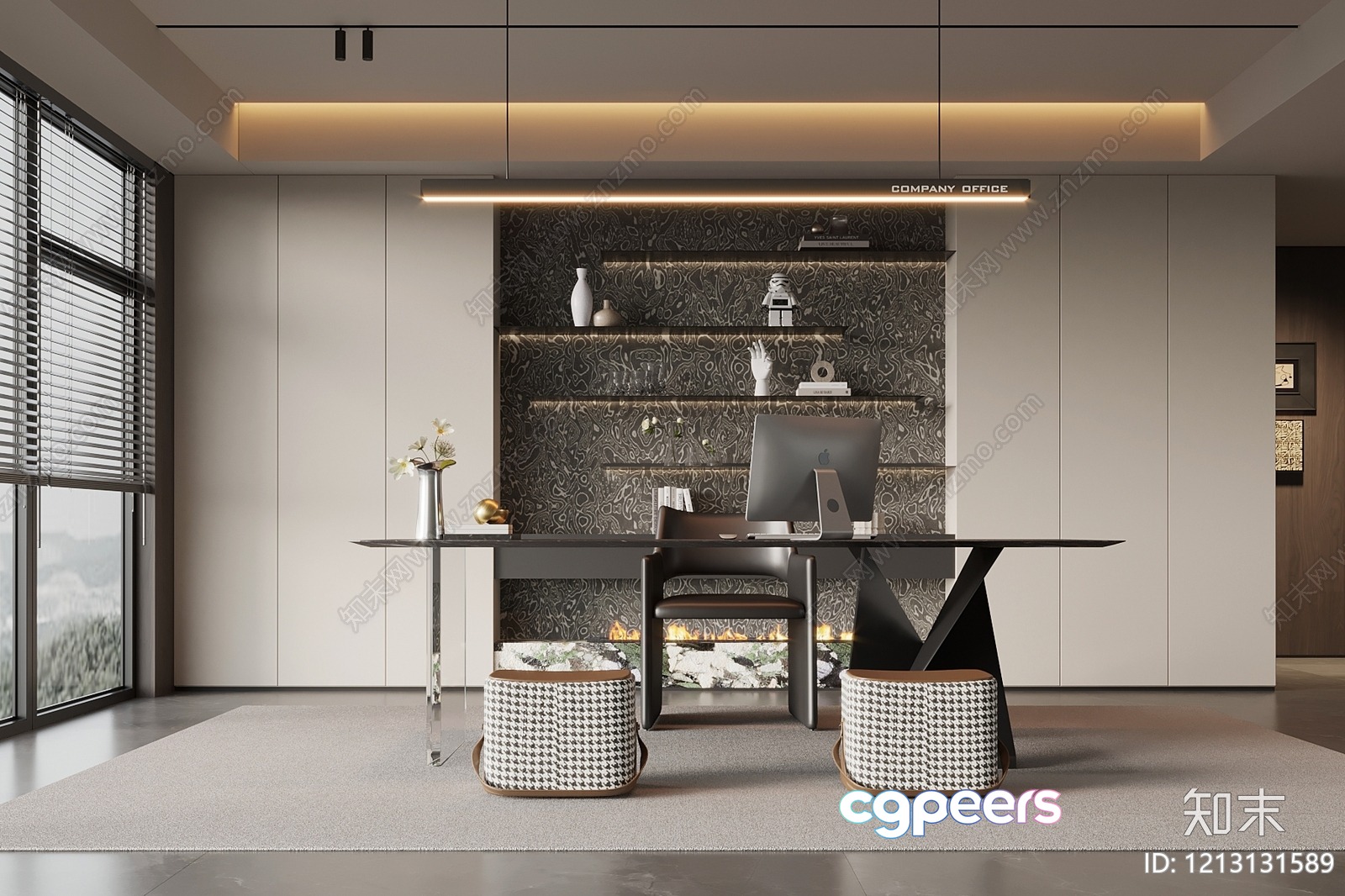 Modern Office Space 3D Model - 16838 - VRAY Render Modern Office Space 3D Model - 16838 - VRAY Render