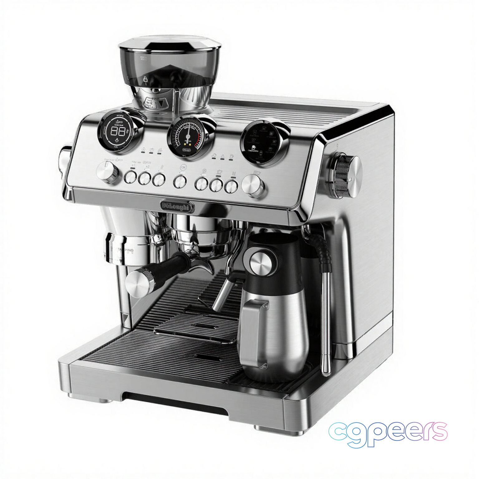A Stainless Steel Espresso Machine 3D Model - 20833 - VRAY Render A Stainless Steel Espresso Machine 3D Model - 20833 - VRAY Render