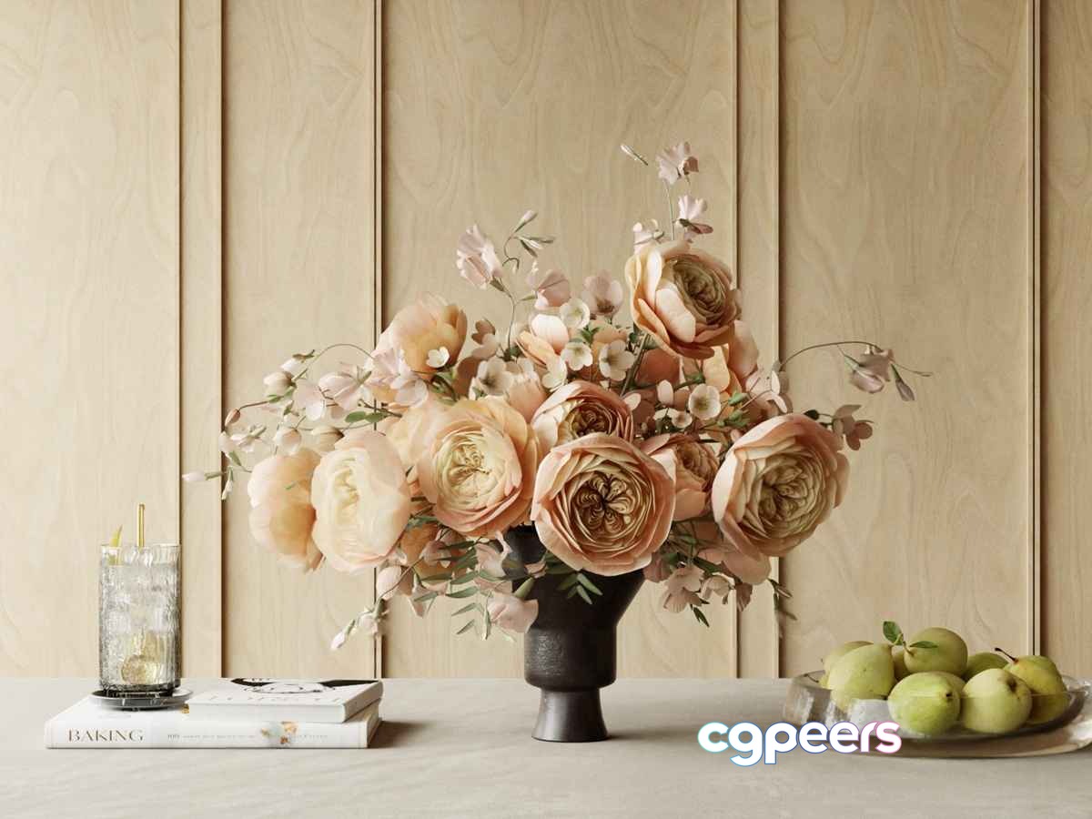 Vase With Flowers 3D Model - 15547 - CORONA Render