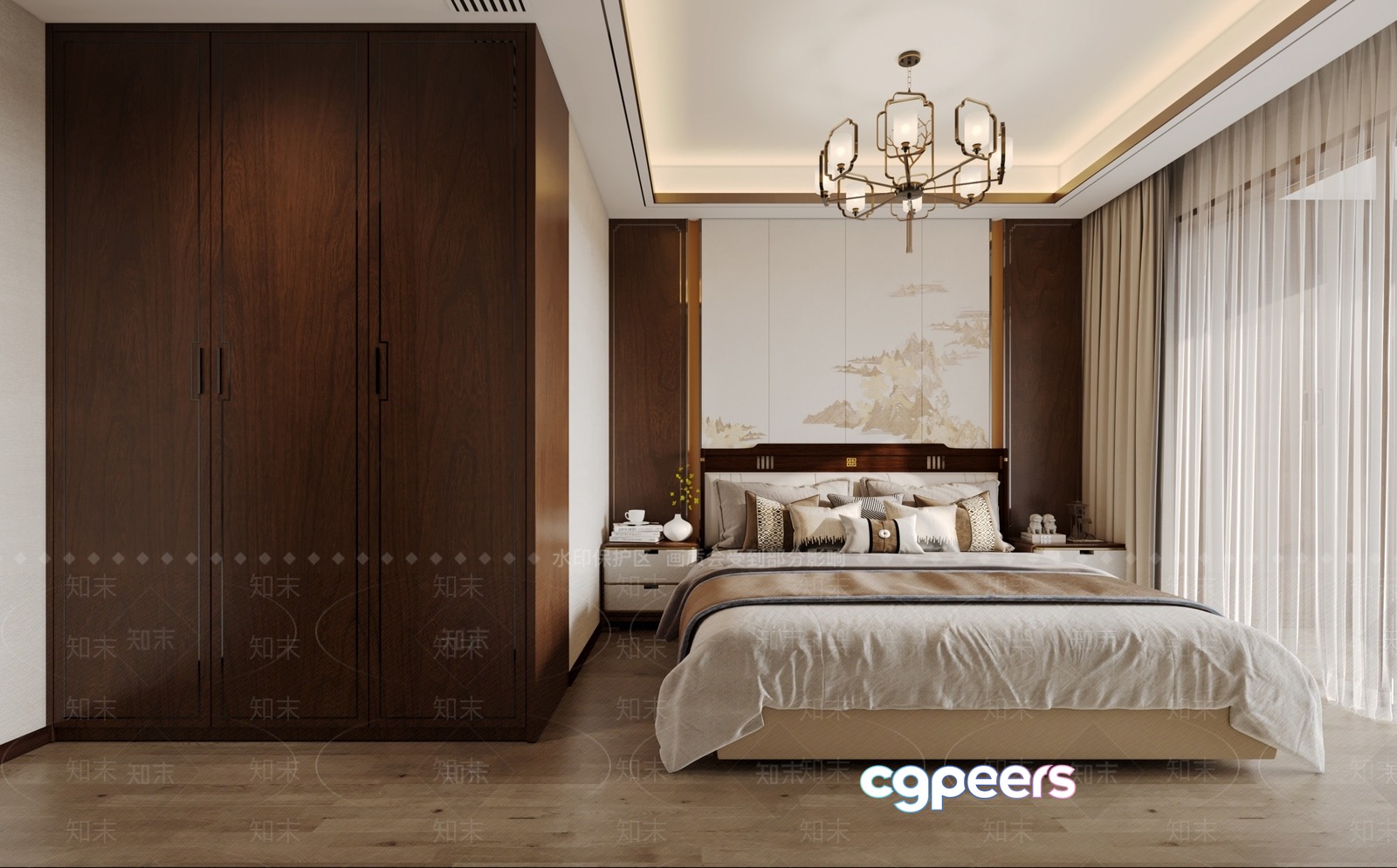 Cozy Bedroom 3D Model - 3770 - VRAY Render