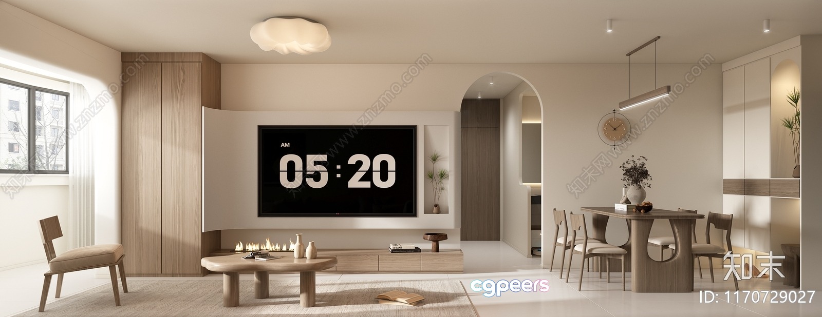 Modern Living Room 3D Model - 4677 - VRAY Render Modern Living Room 3D Model - 4677 - VRAY Render