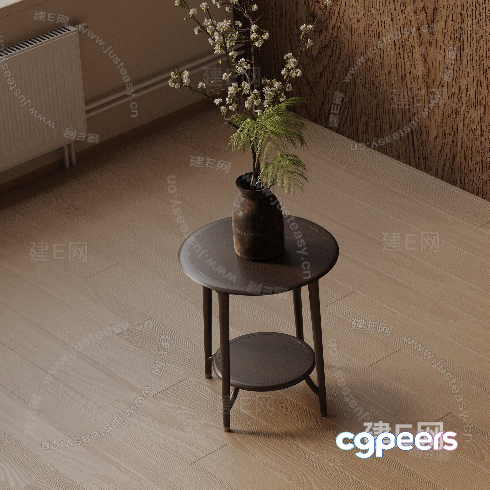 Modern Living Room 3D Model - 6796 - VRAY Render