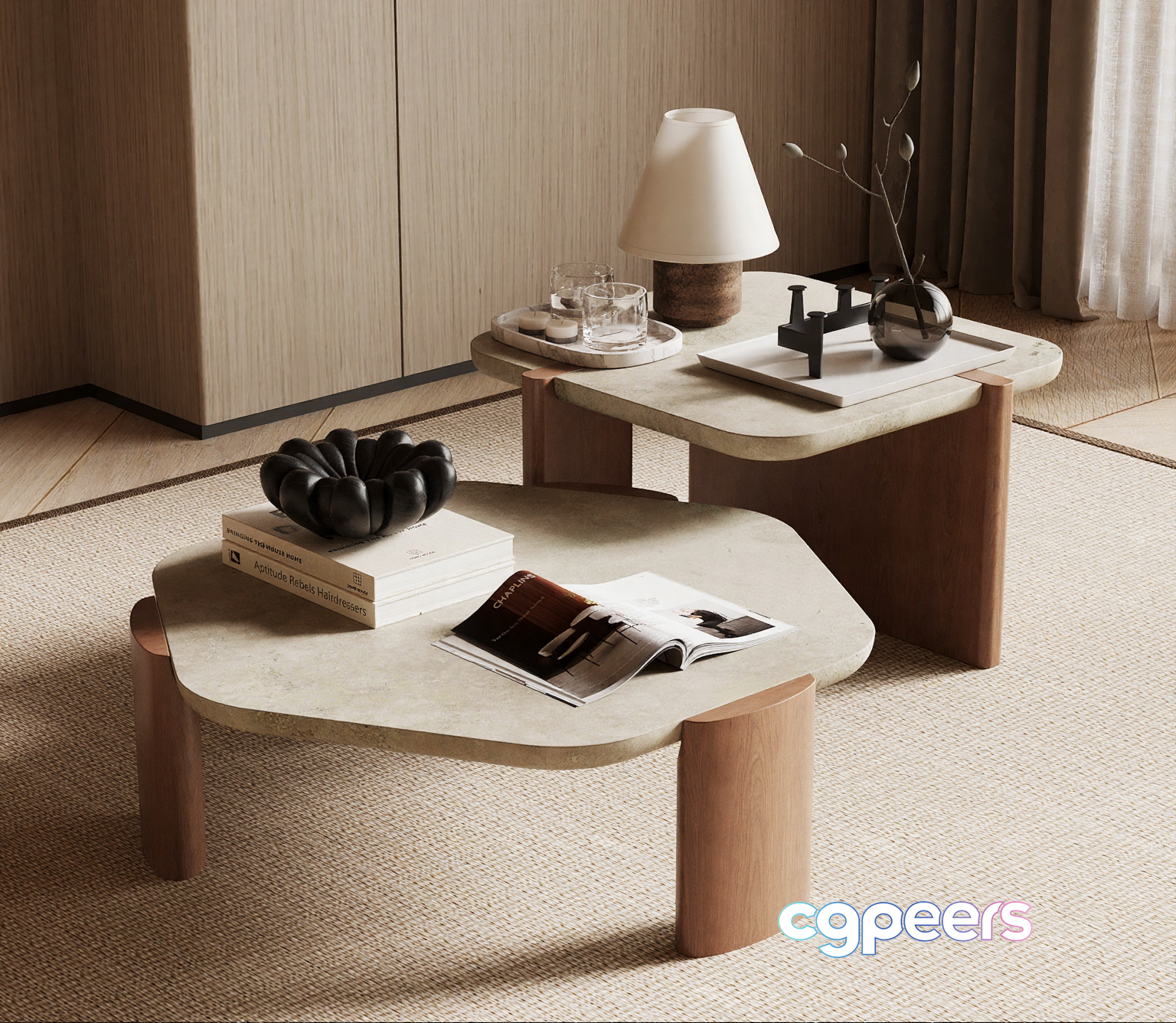 Modern Living Room 3D Model - 12959 - VRAY Render Modern Living Room 3D Model - 12959 - VRAY Render