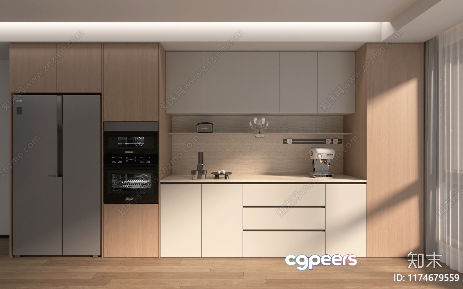 Modern Kitchen 3D Model - 14911 - VRAY Render