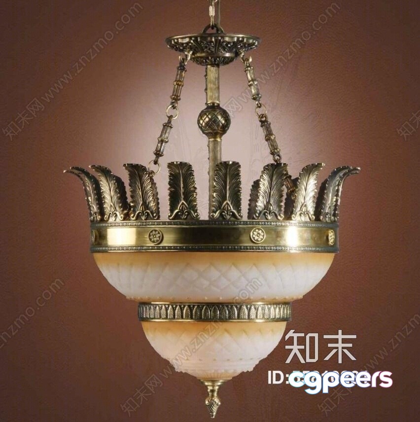 Gold Light Fixture 3D Model - 12675 - VRAY Render