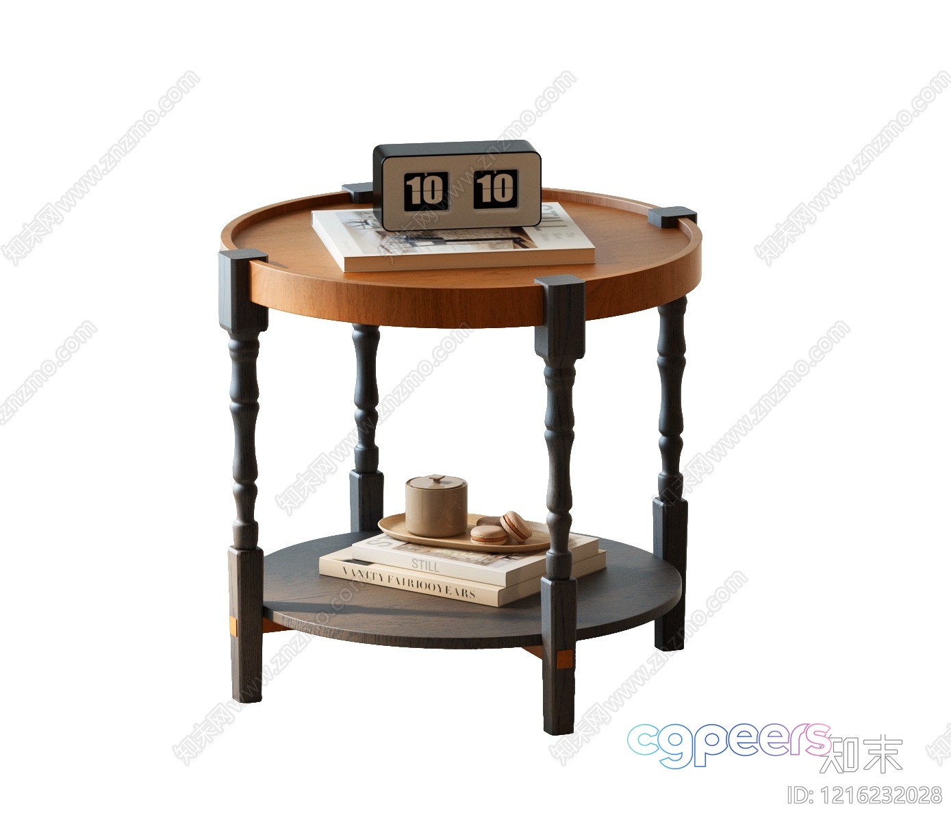 Mid-Century Modern Coffee Table 3D Model - 14501 - VRAY Render