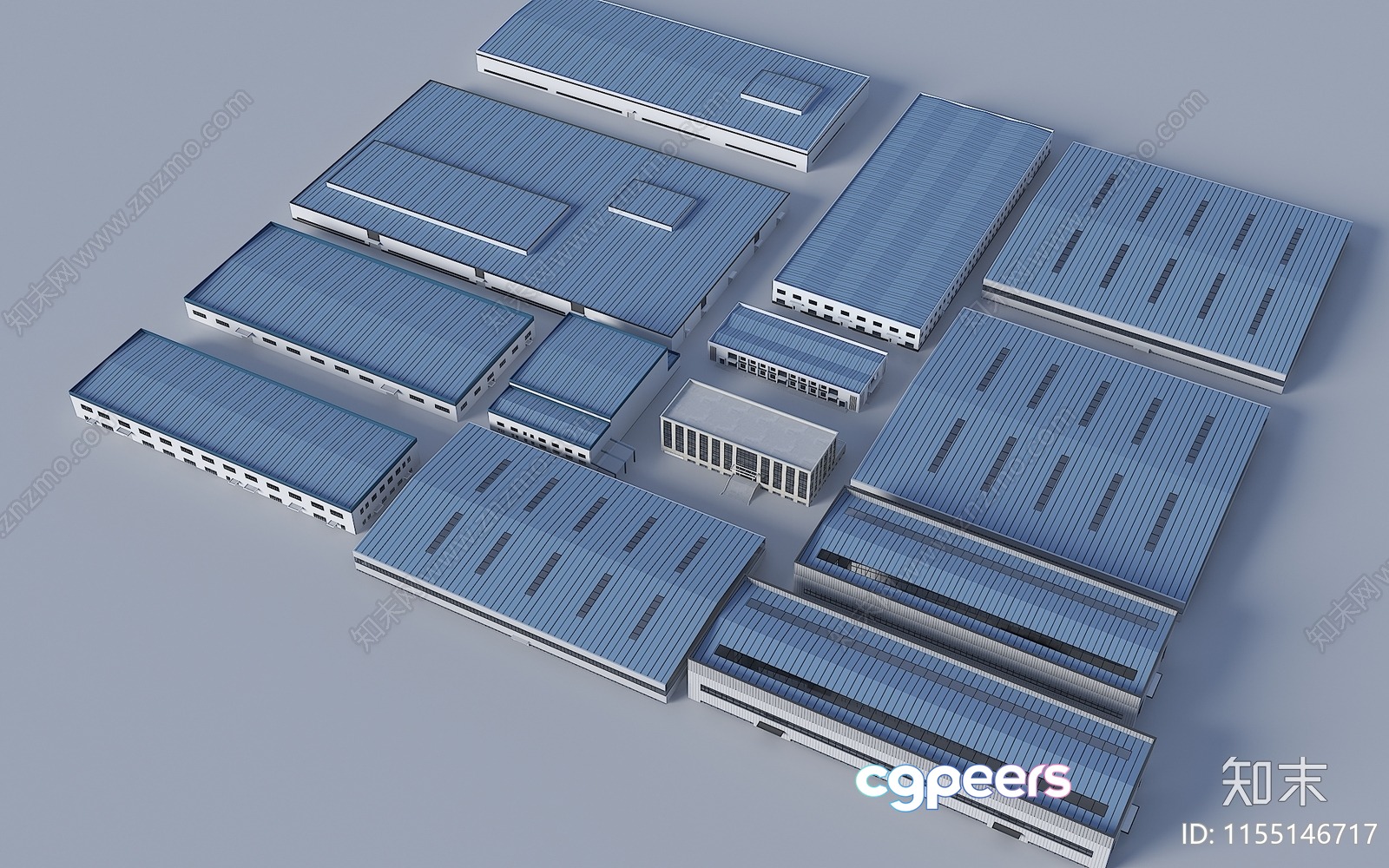 Industrial Buildings 3D Model - 7401 - VRAY Render Industrial Buildings 3D Model - 7401 - VRAY Render
