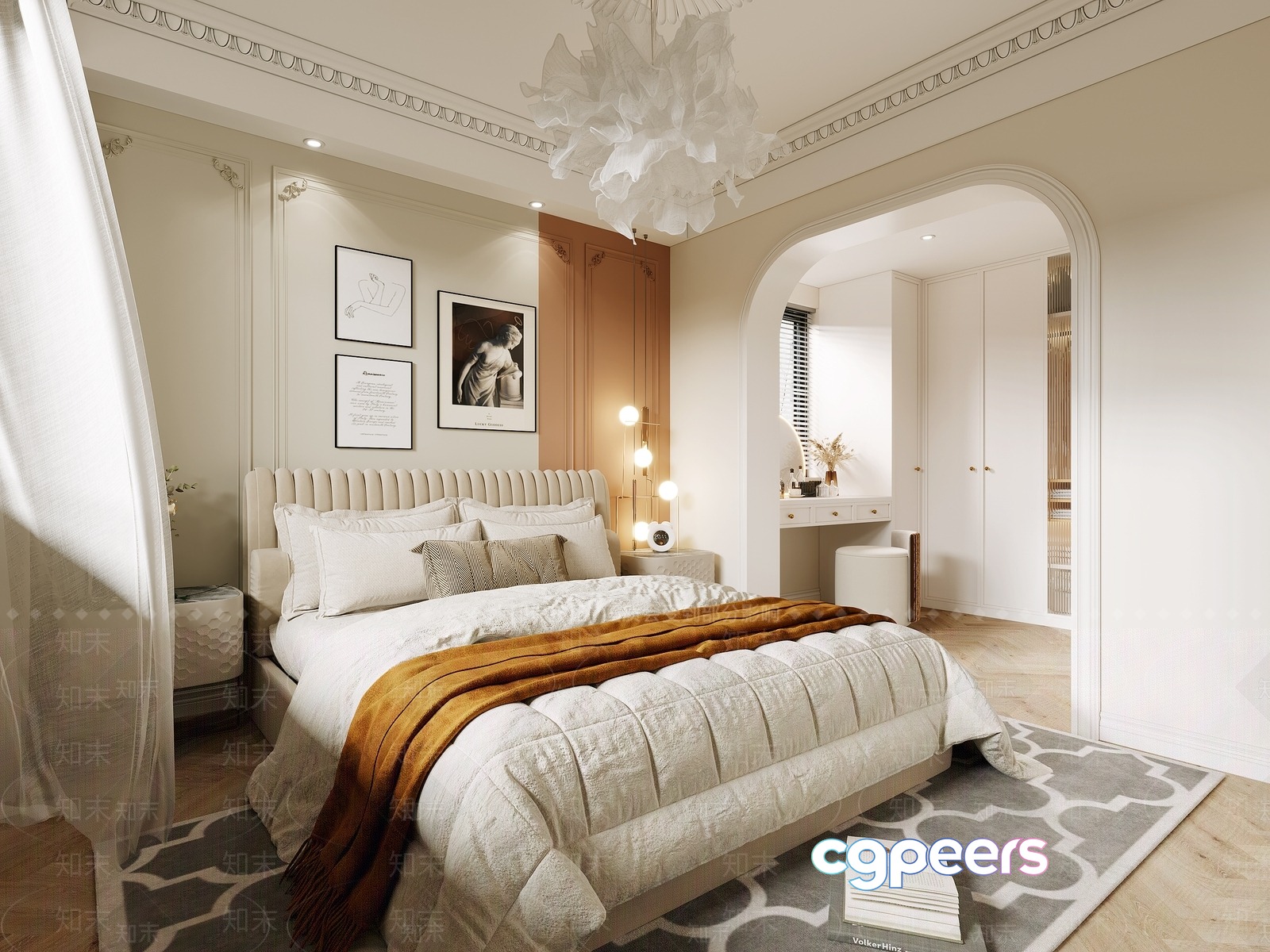 Cozy Bedroom 3D Model - 8355 - VRAY Render
