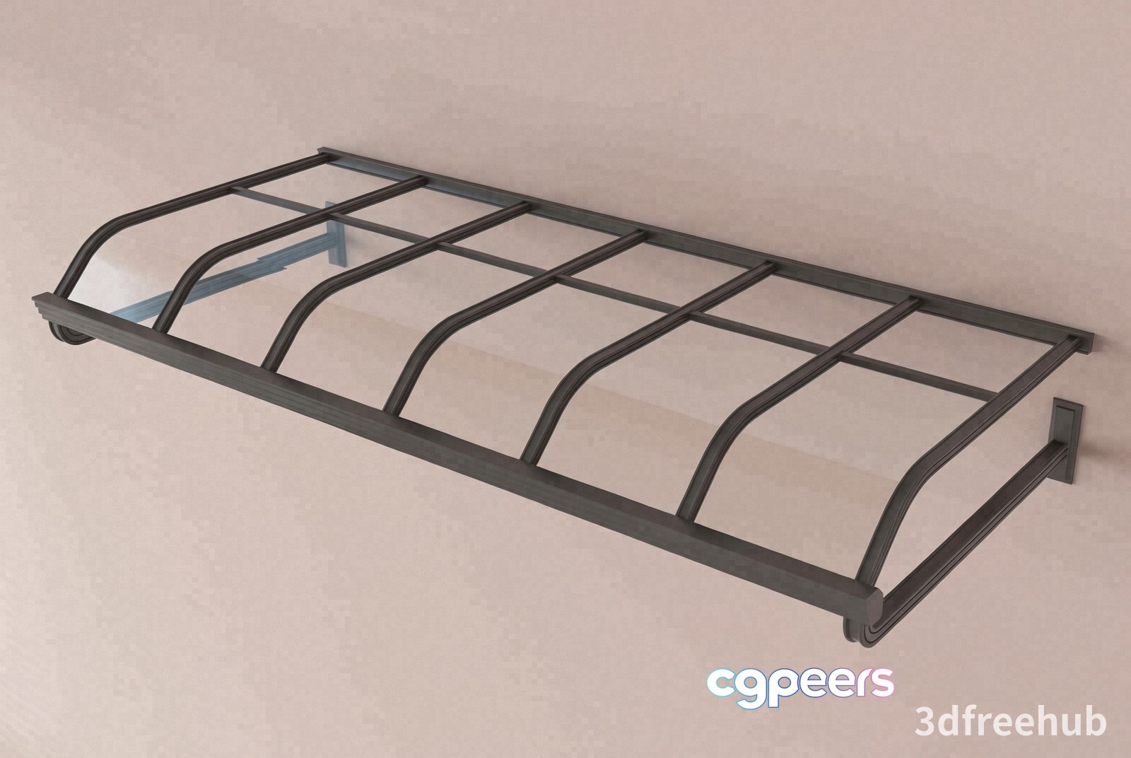 Black Metal Shelf 3D Model - 5532 - VRAY Render Black Metal Shelf 3D Model - 5532 - VRAY Render