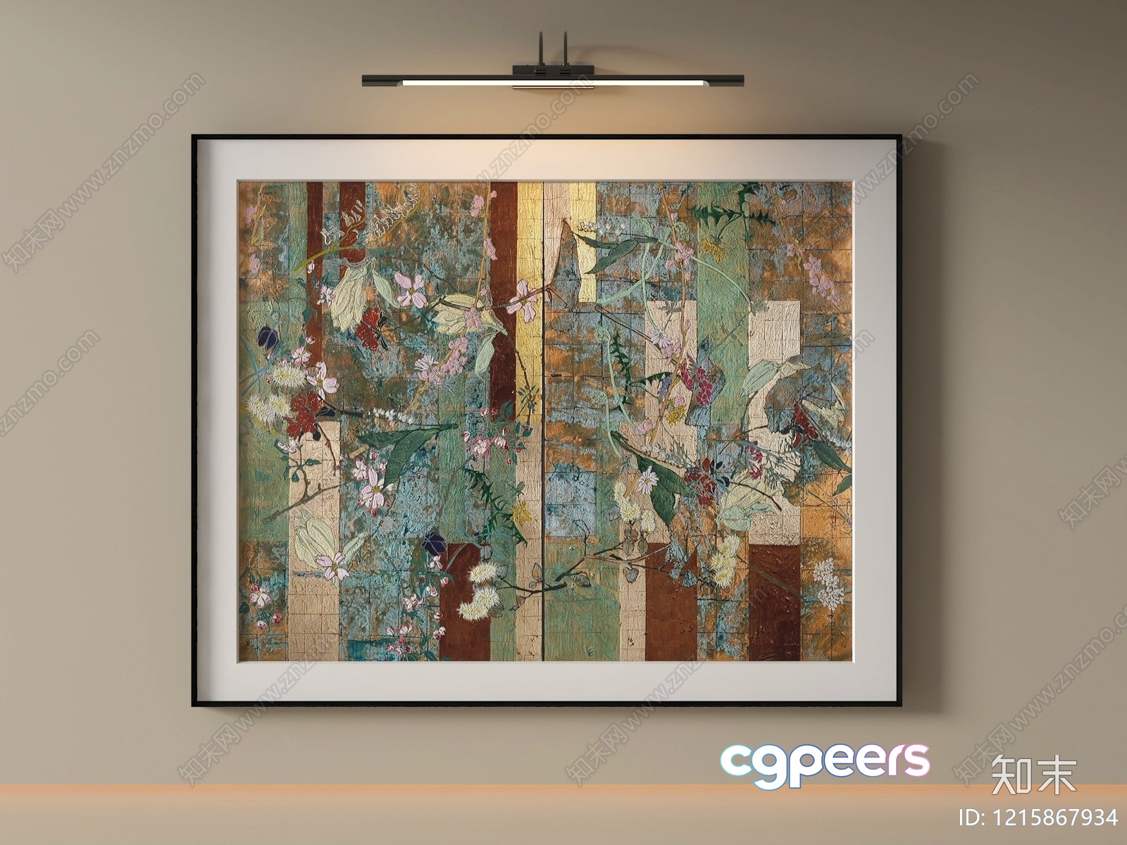 Modern Wall Art 3D Model - 13876 - VRAY Render Modern Wall Art 3D Model - 13876 - VRAY Render