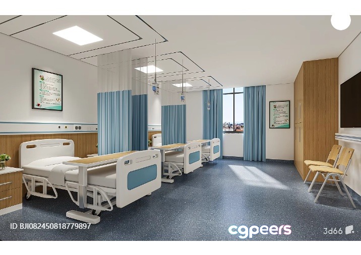 Hospital Room 3D Model - 4930 - VRAY Render Hospital Room 3D Model - 4930 - VRAY Render