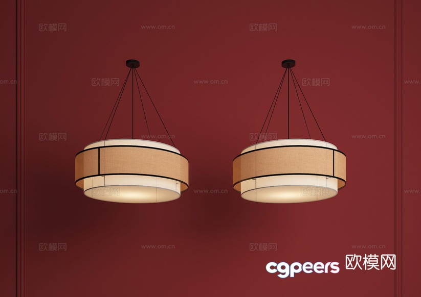 Two Light Fixtures 3D Model - 4268 - VRAY Render