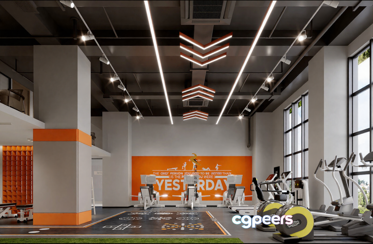 Modern Gym Equipment 3D Model - 7958 - CORONA Render Modern Gym Equipment 3D Model - 7958 - CORONA Render