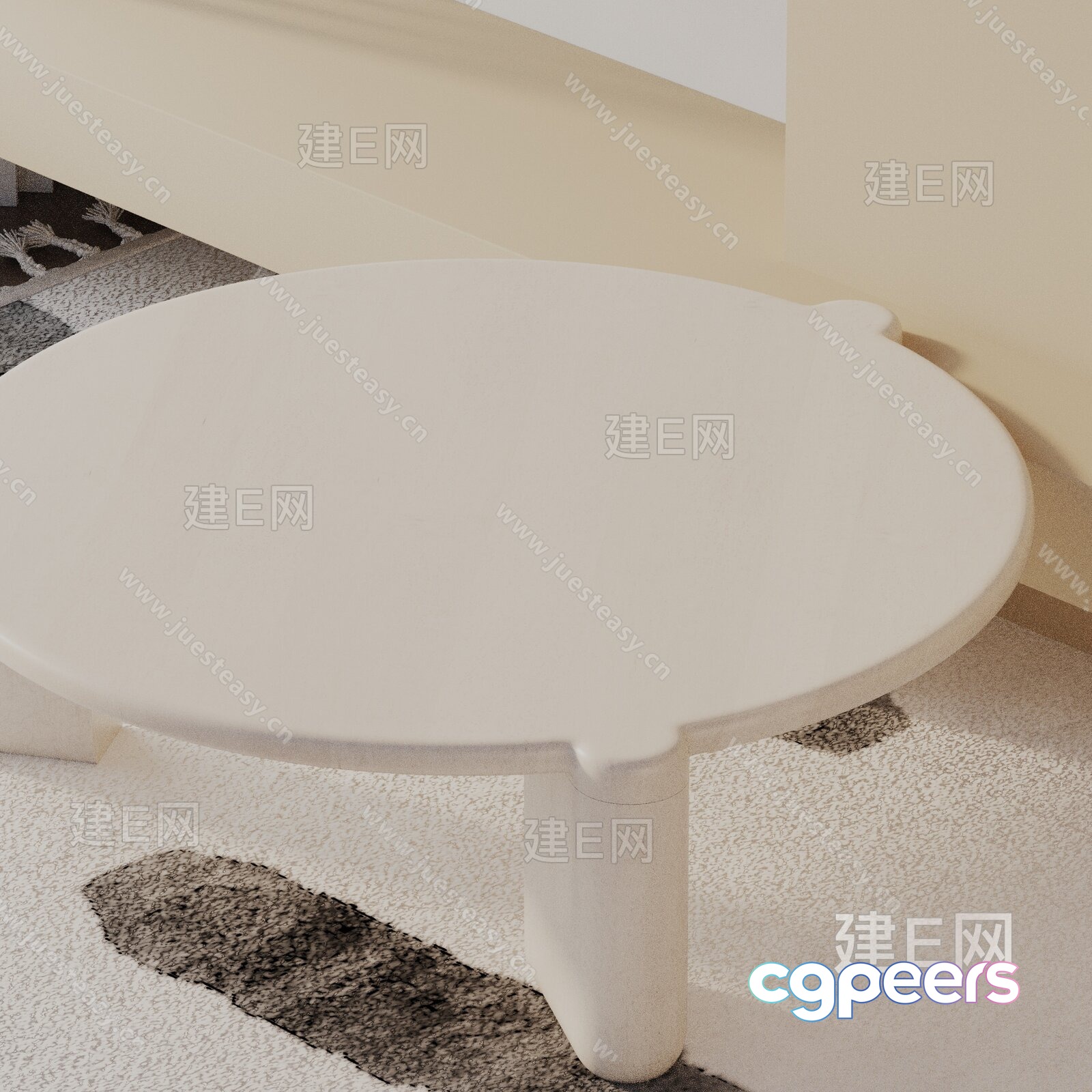 White Coffee Table 3D Model - 21669 - VRAY Render White Coffee Table 3D Model - 21669 - VRAY Render