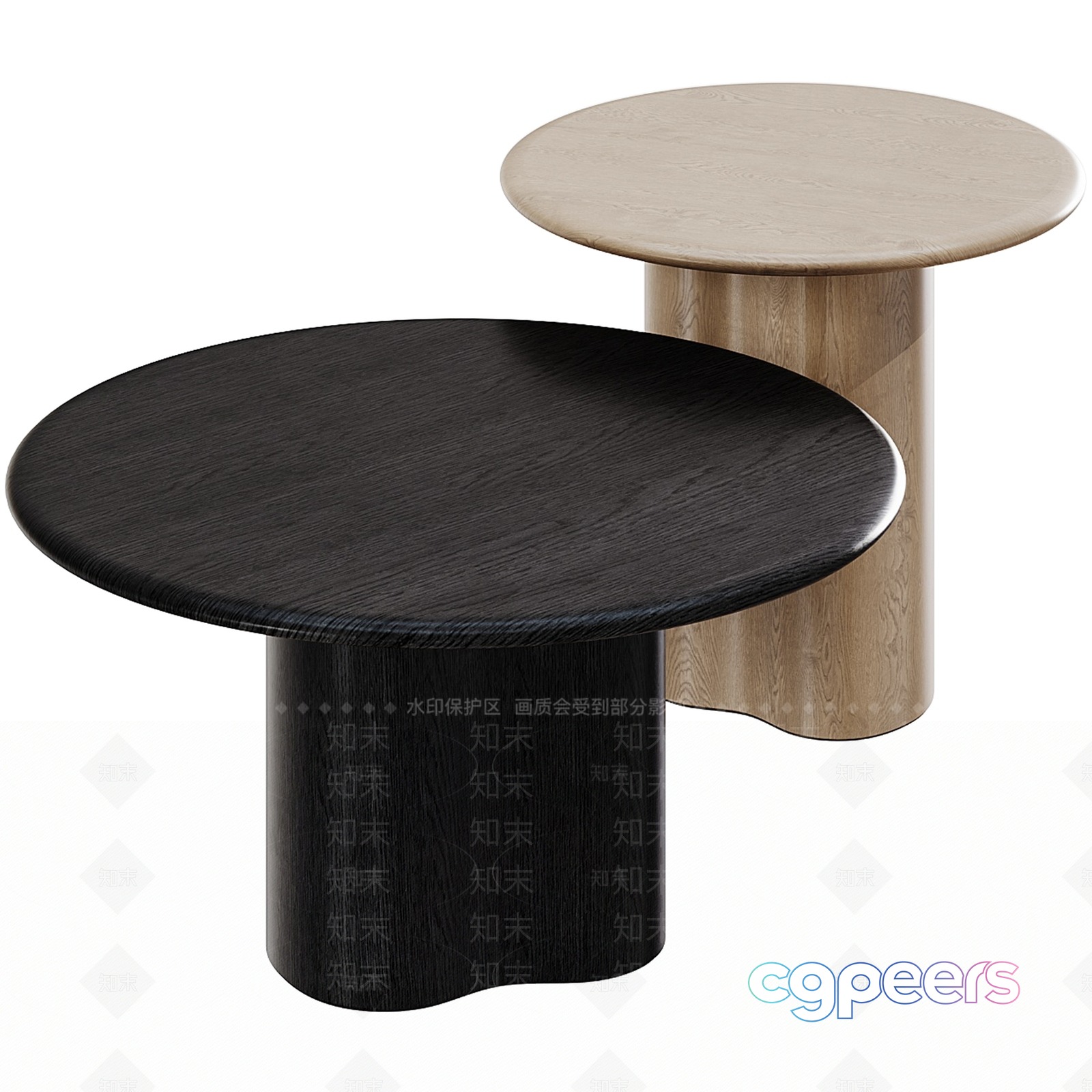 Modern Wooden Tables 3D Model - 13389 - VRAY Render Modern Wooden Tables 3D Model - 13389 - VRAY Render