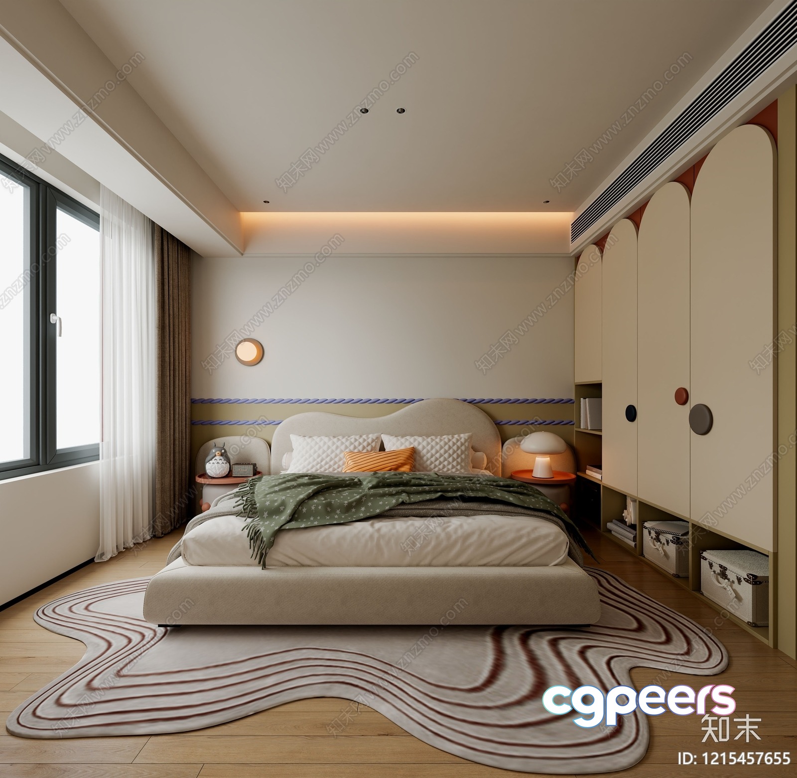 Cozy Bedroom 3D Model - 9910 - VRAY Render Cozy Bedroom 3D Model - 9910 - VRAY Render