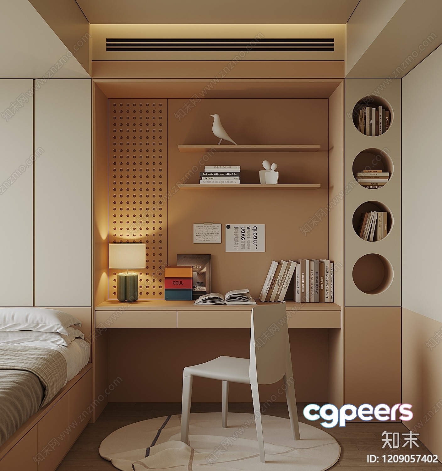 Modern Bedroom 3D Model - 220 - VRAY Render Modern Bedroom 3D Model - 220 - VRAY Render