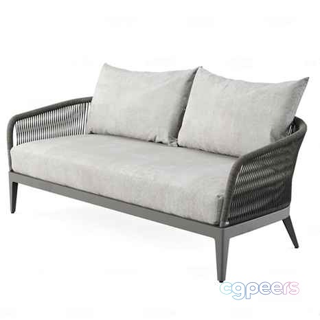Modern Rattan Sofa 3D Model - 626 - CORONA Render