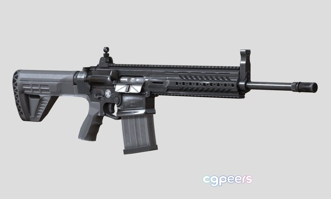 3D Game Assets - MKE MPT 76 Automatic Assault Rifle PBR 3D Game Assets - MKE MPT 76 Automatic Assault Rifle PBR