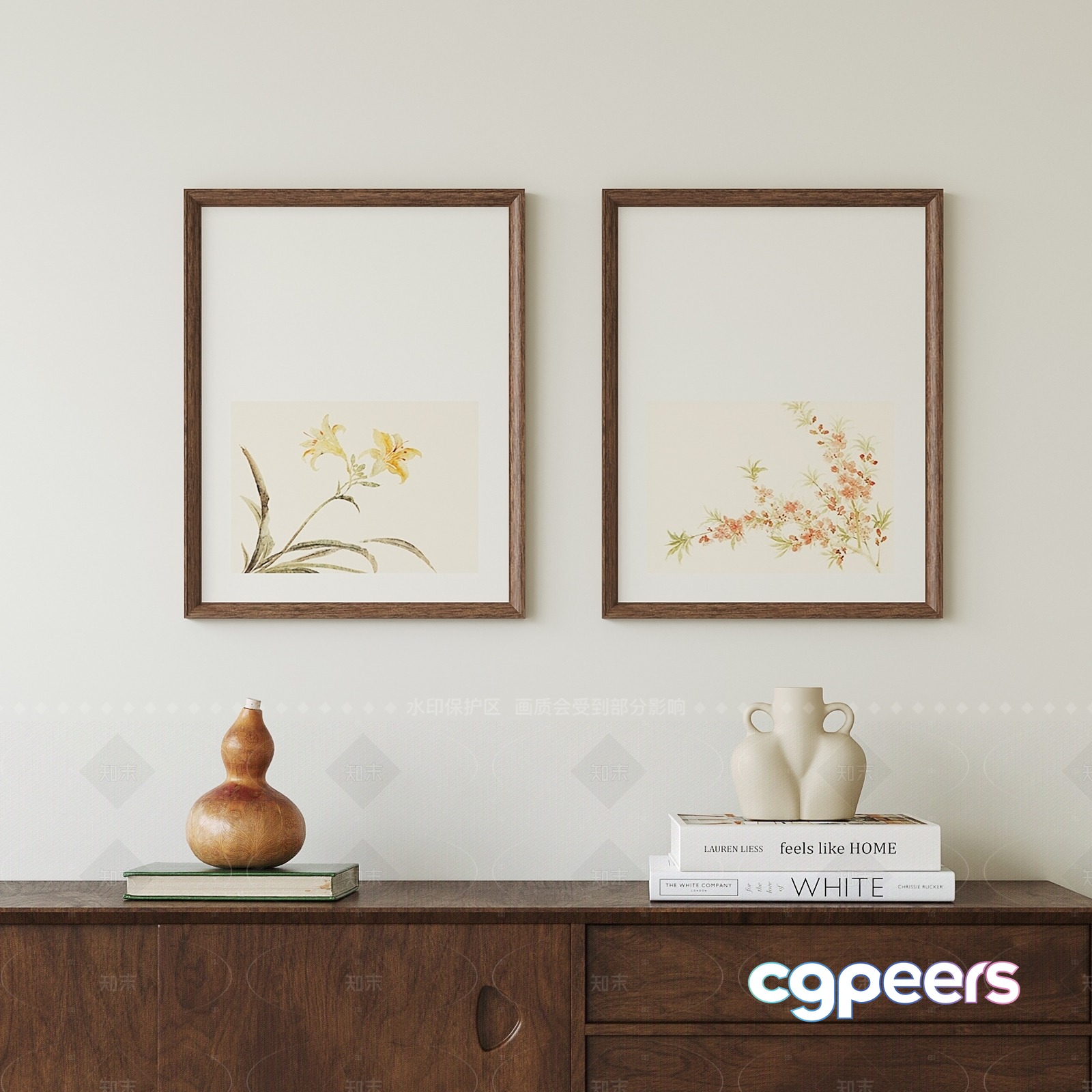 Wooden Wall Art 3D Model - 8654 - VRAY Render Wooden Wall Art 3D Model - 8654 - VRAY Render