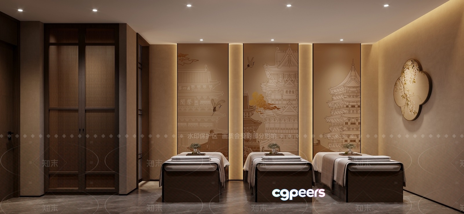 Modern Spa Room 3D Model - 481 - CORONA Render