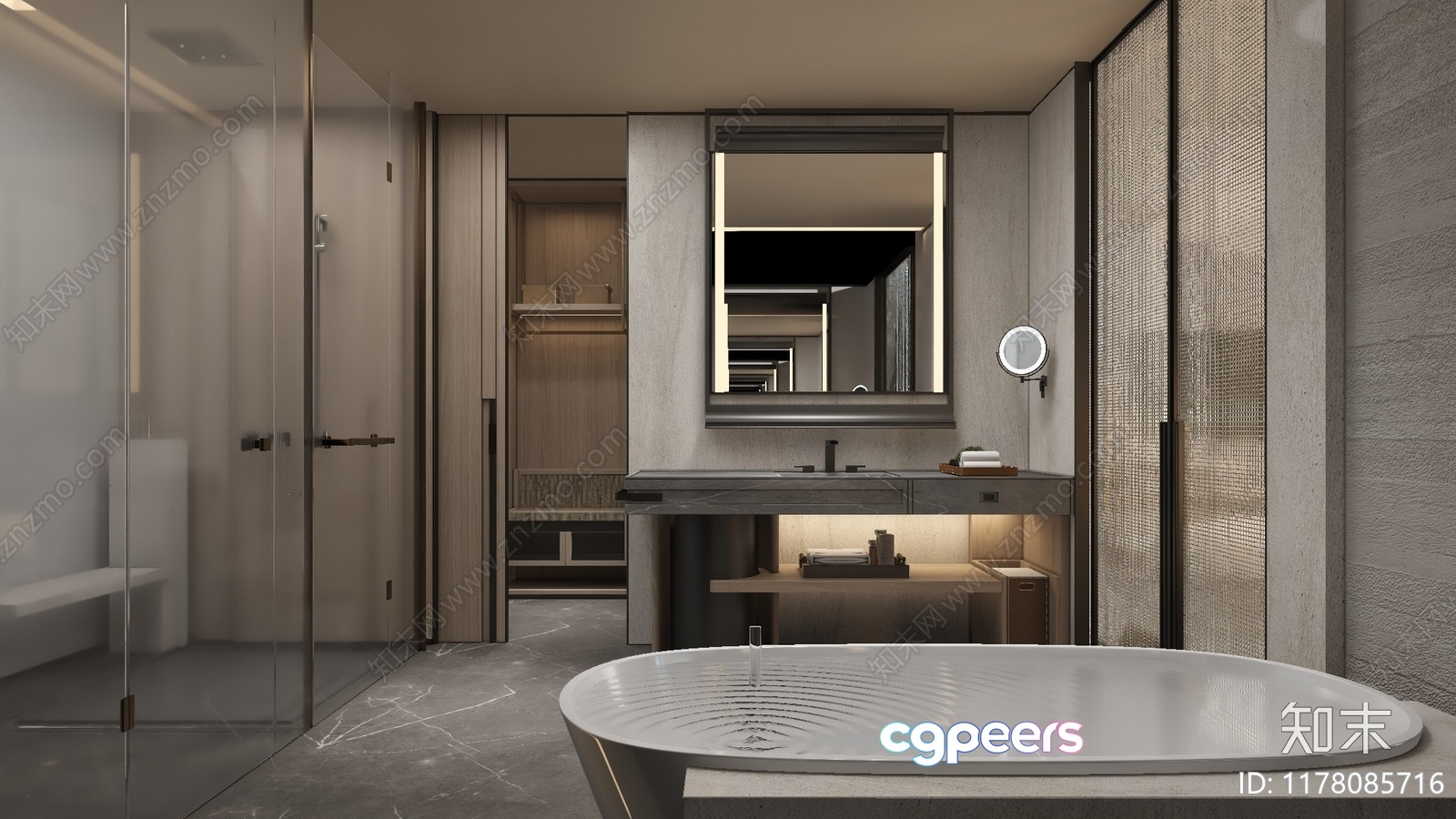 Modern Bathroom 3D Model - 11213 - VRAY Render