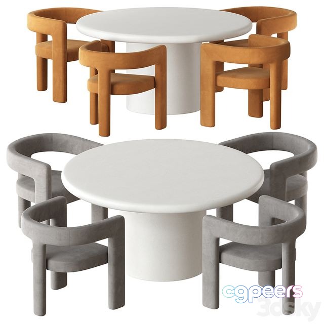 3ds Max Free - Table Kaya chair Triah Casa Blanco 3ds Max Free - Table Kaya chair Triah Casa Blanco
