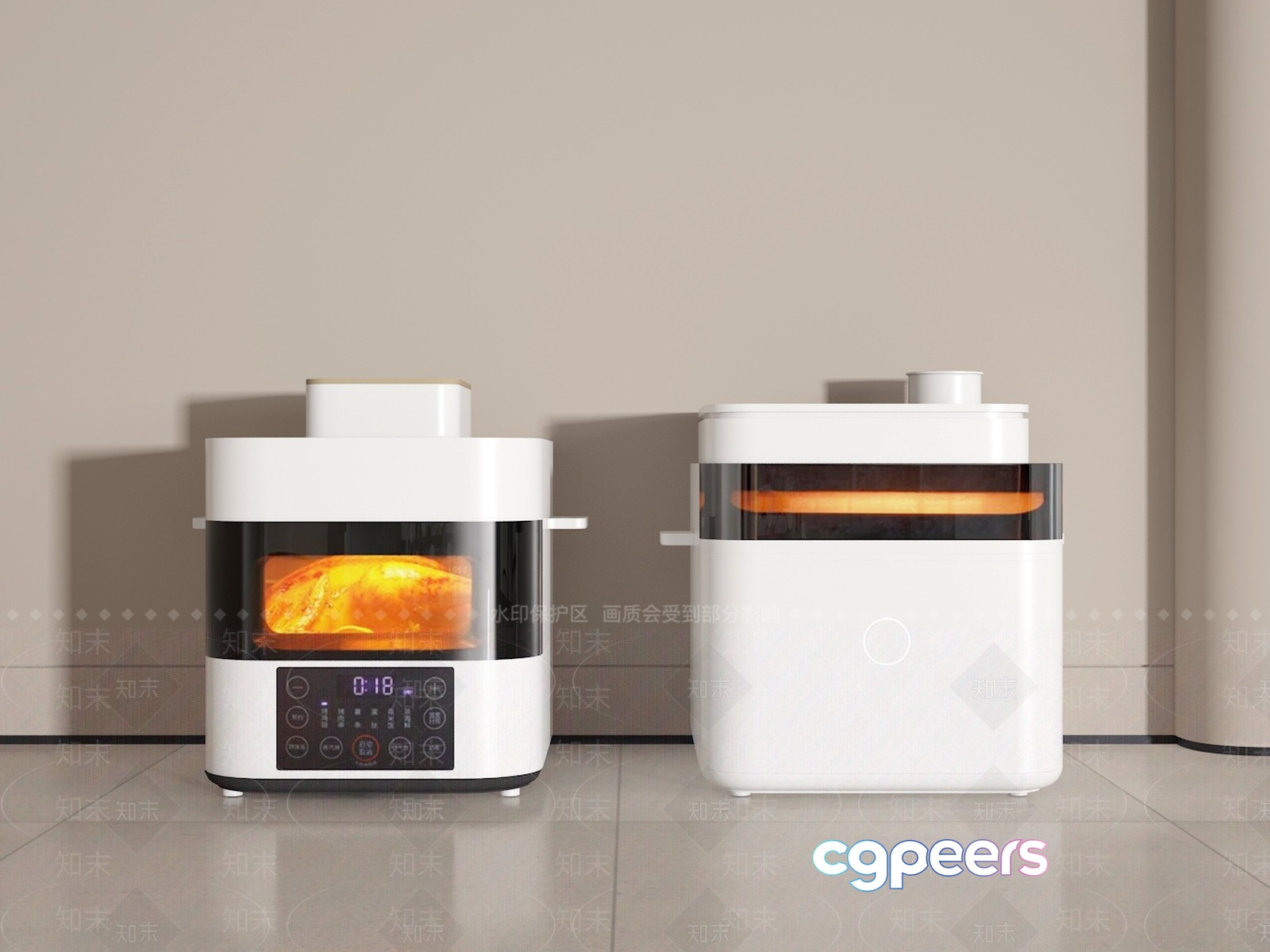 Modern Electric Oven 3D Model - 10397 - VRAY Render