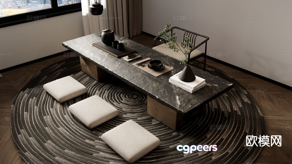 Cozy Meditation Room 3D Model - 5690 - VRAY Render Cozy Meditation Room 3D Model - 5690 - VRAY Render