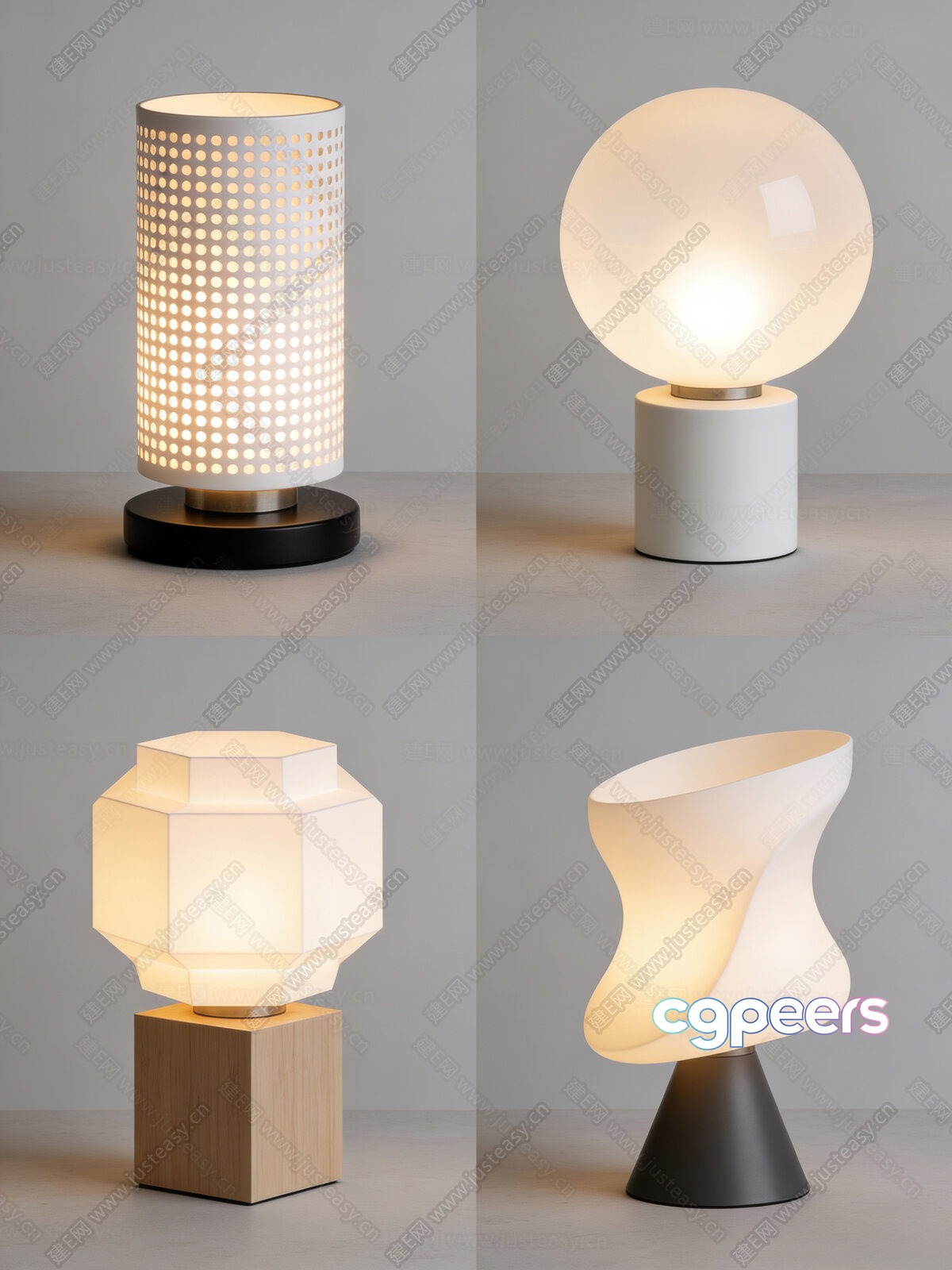 Modern Table Lamps 3D Model - 16159 - CORONA Render Modern Table Lamps 3D Model - 16159 - CORONA Render