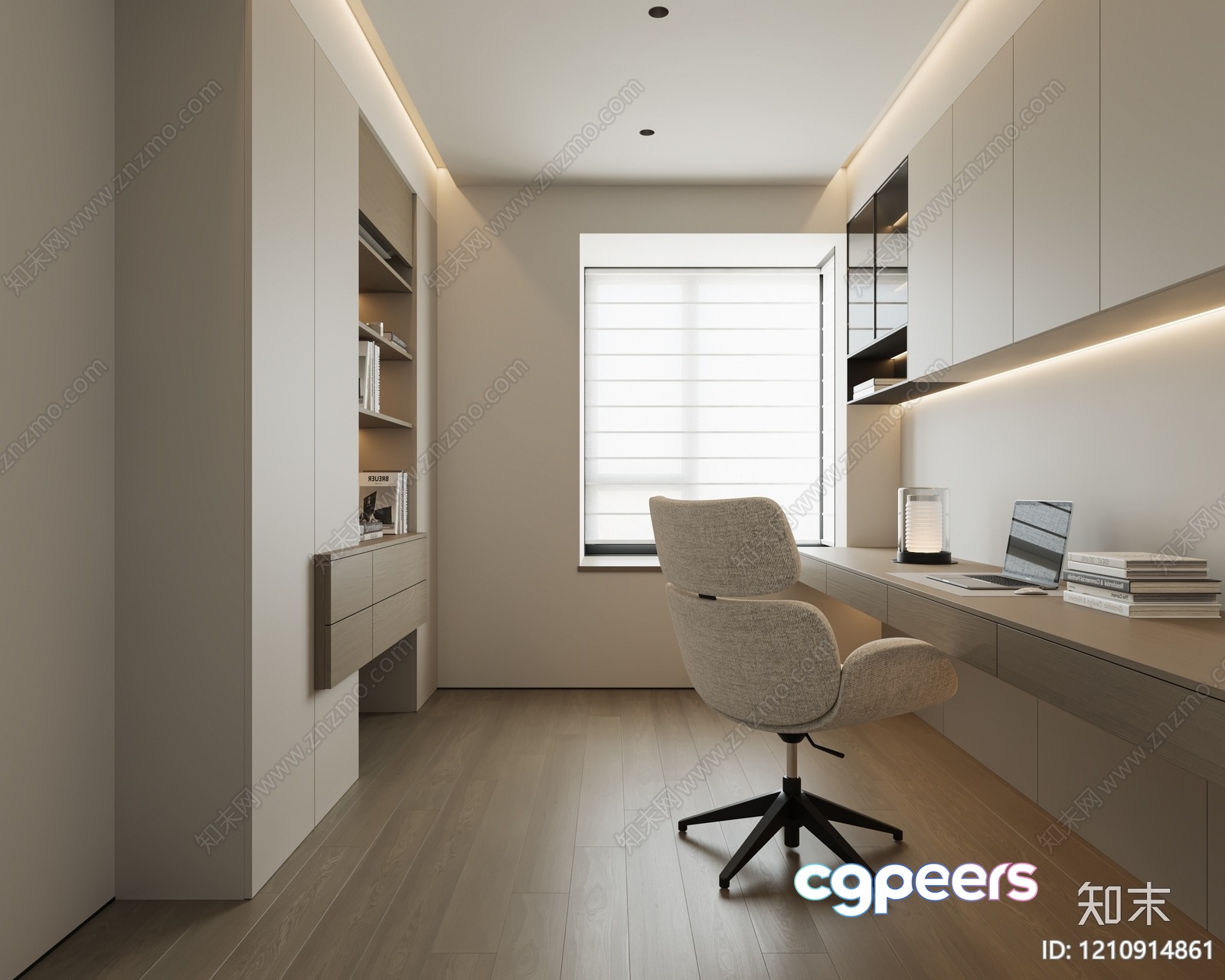 Modern Office Space 3D Model - 4434 - VRAY Render